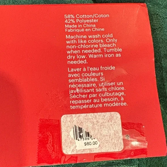 Lenox Green Holly Table Runner - Picture 5 of 5